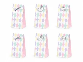 Pastel Unicorn Party Treat Bags- 6pk S2194