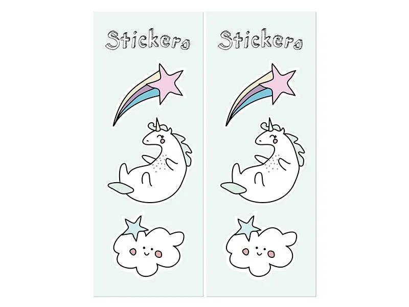 Pastel Unicorn Party Treat Bags- 6pk S2194