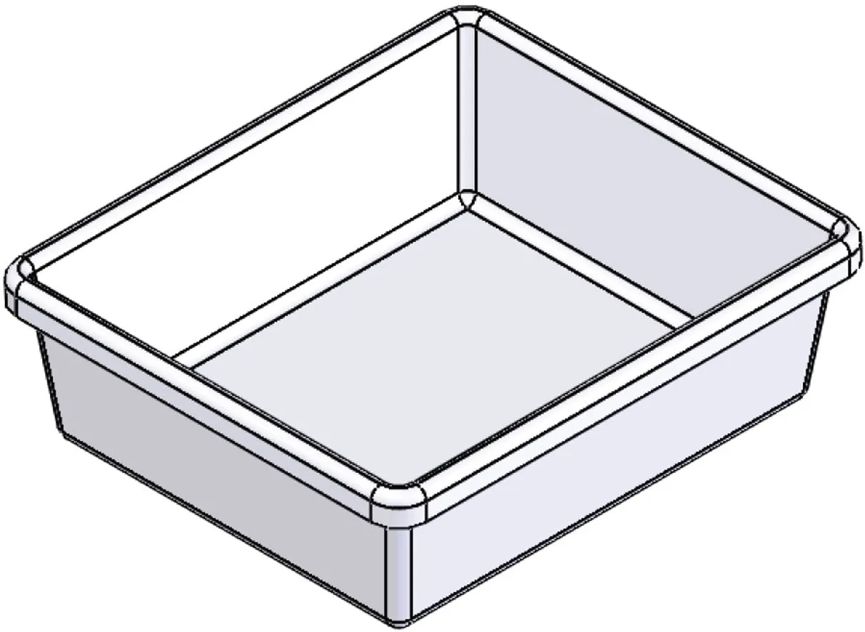 Plastic Nesting Bin With Roll Over Flange (NRO)