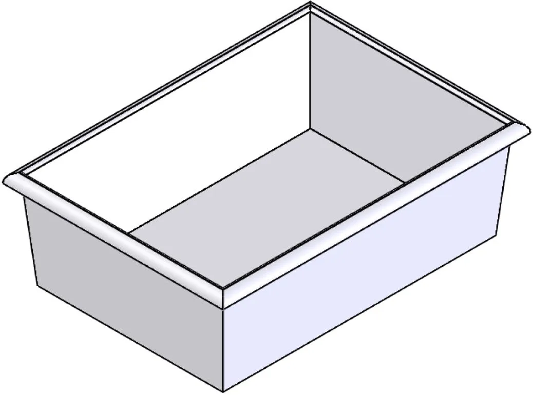 Plastic Nesting Bin With Roll Over Flange (NRO)