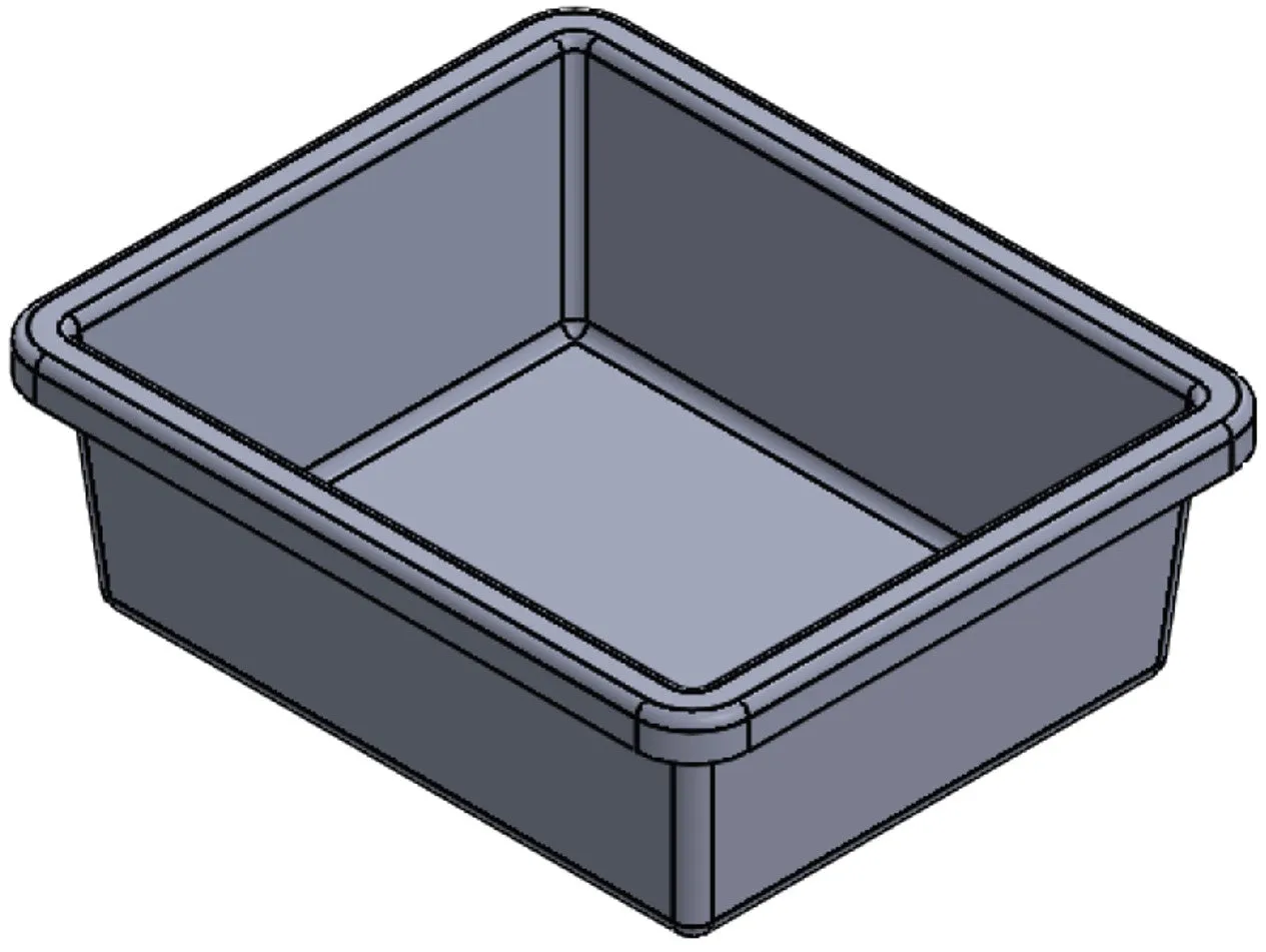 Plastic Nesting Bin With Roll Over Flange (NRO)