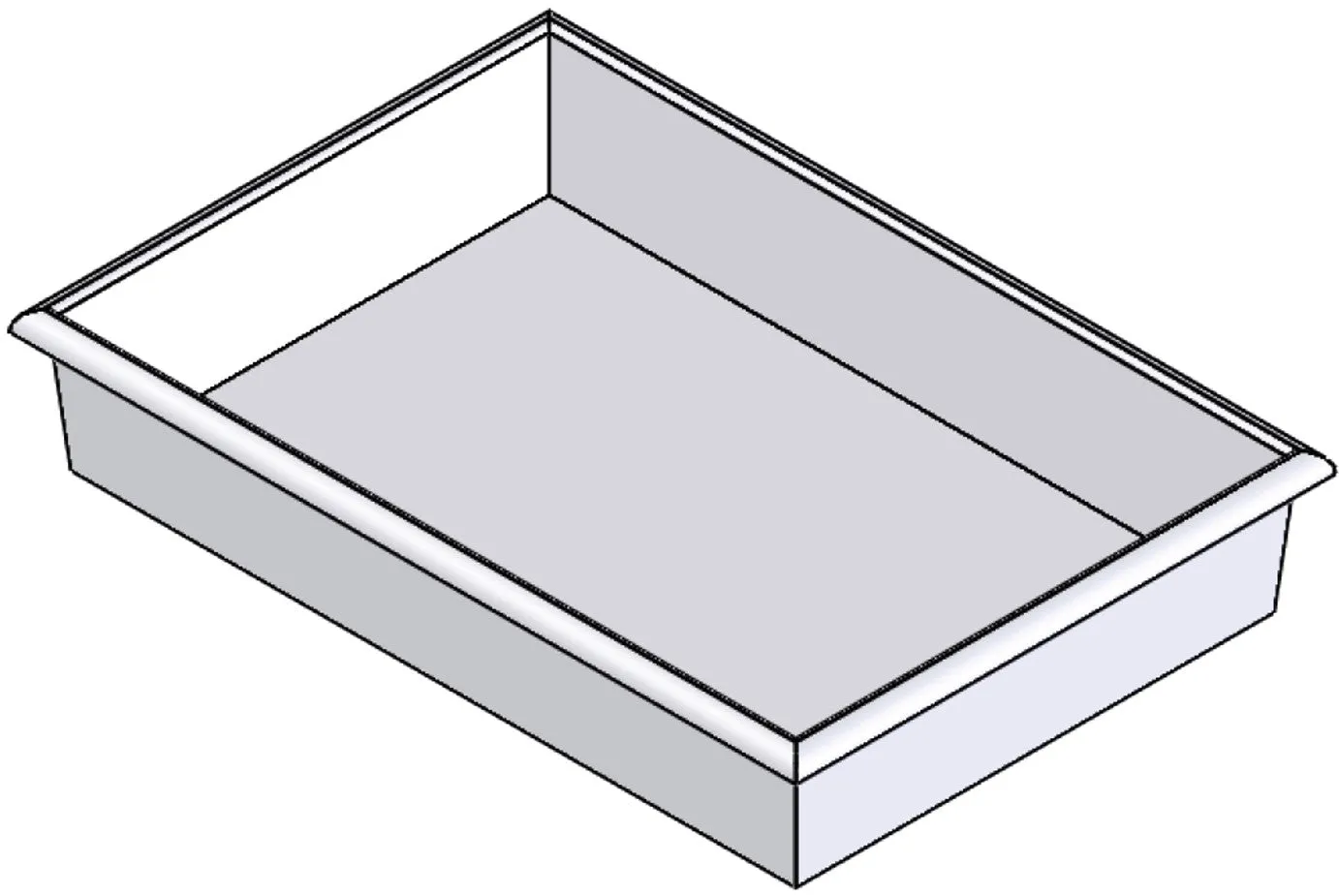 Plastic Nesting Bin With Roll Over Flange (NRO)