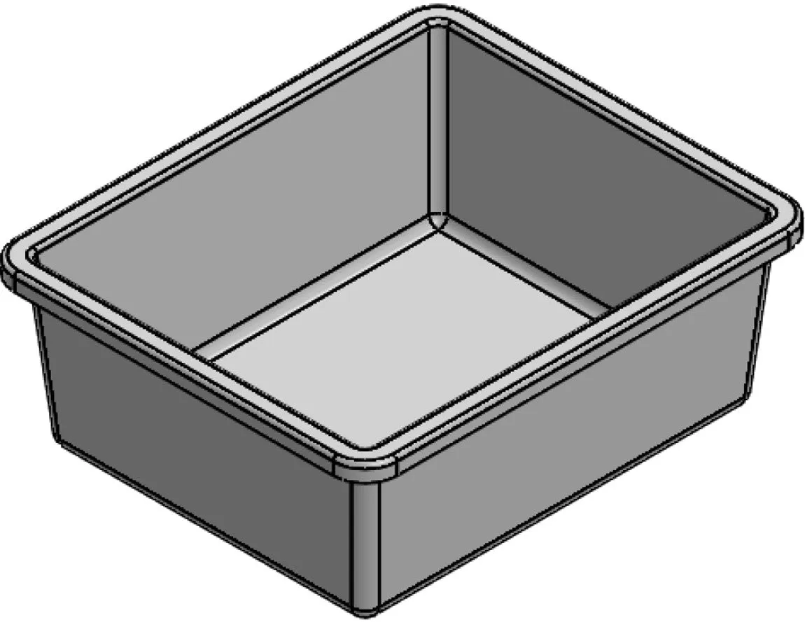 Plastic Nesting Bin With Roll Over Flange (NRO)