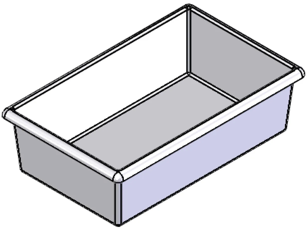 Plastic Nesting Bin With Roll Over Flange (NRO)