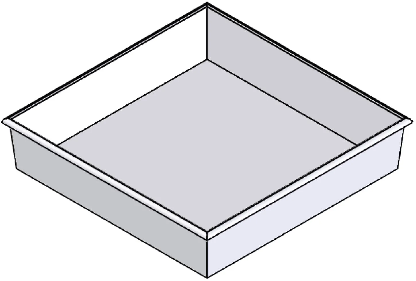 Plastic Nesting Bin With Roll Over Flange (NRO)