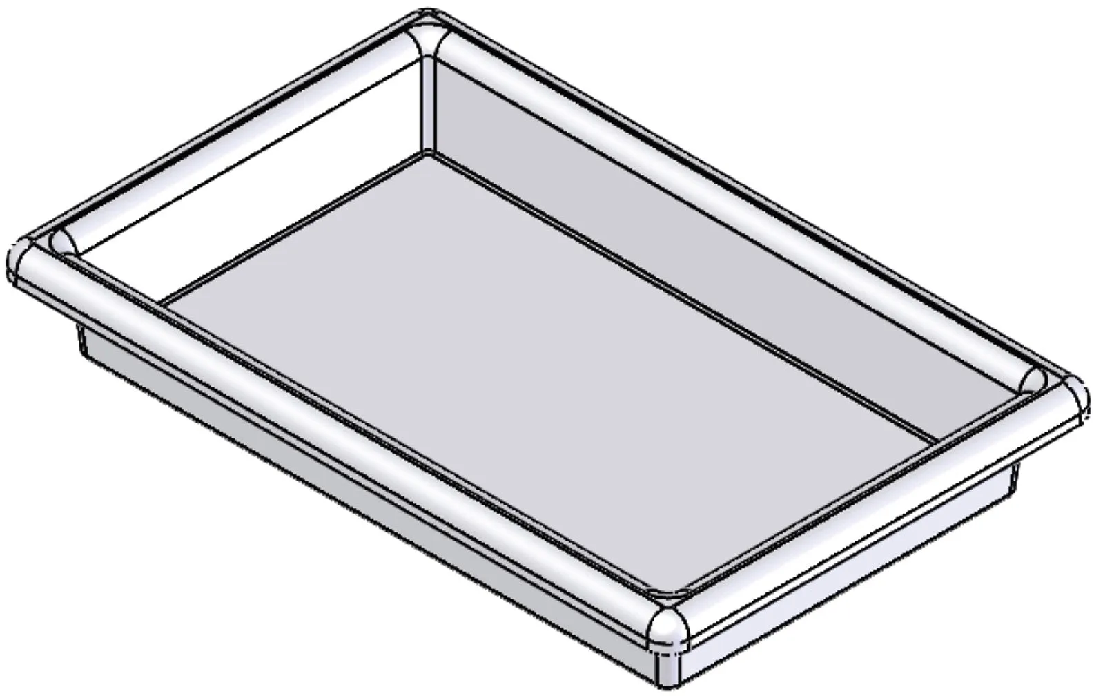 Plastic Nesting Bin With Roll Over Flange (NRO)