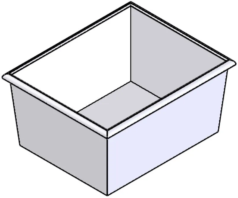 Plastic Nesting Bin With Roll Over Flange (NRO)