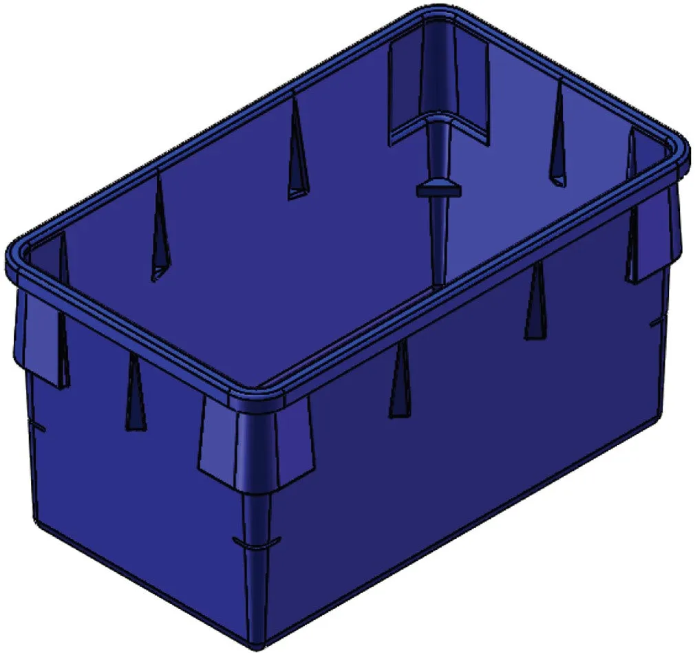 Plastic Nesting Bin With Roll Over Flange (NRO)