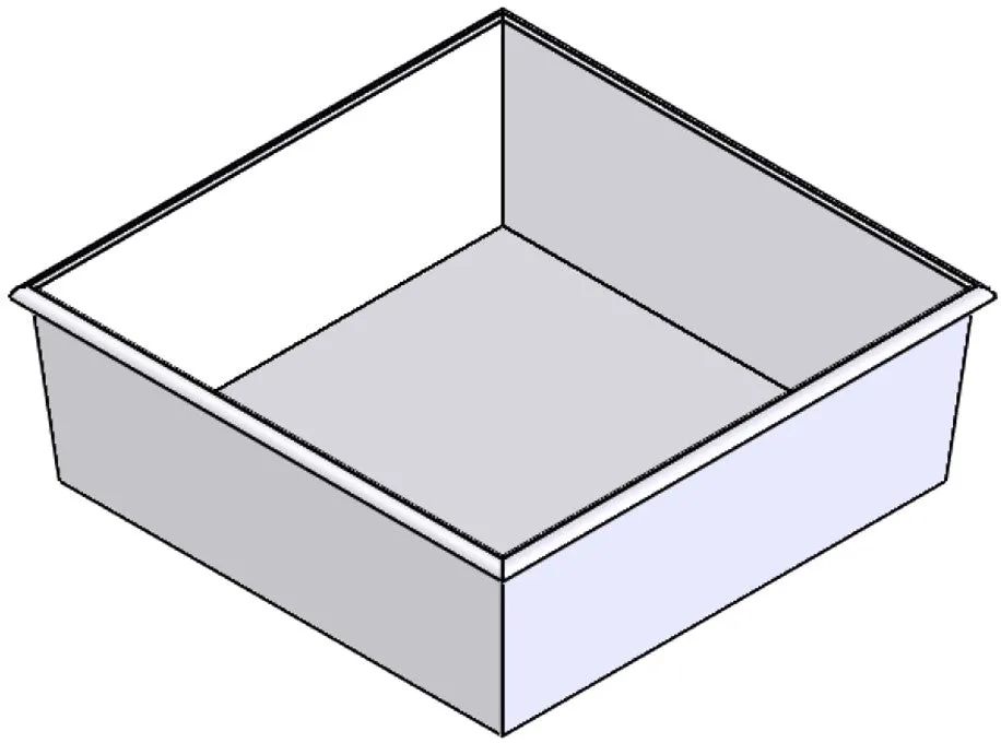 Plastic Nesting Bin With Roll Over Flange (NRO)