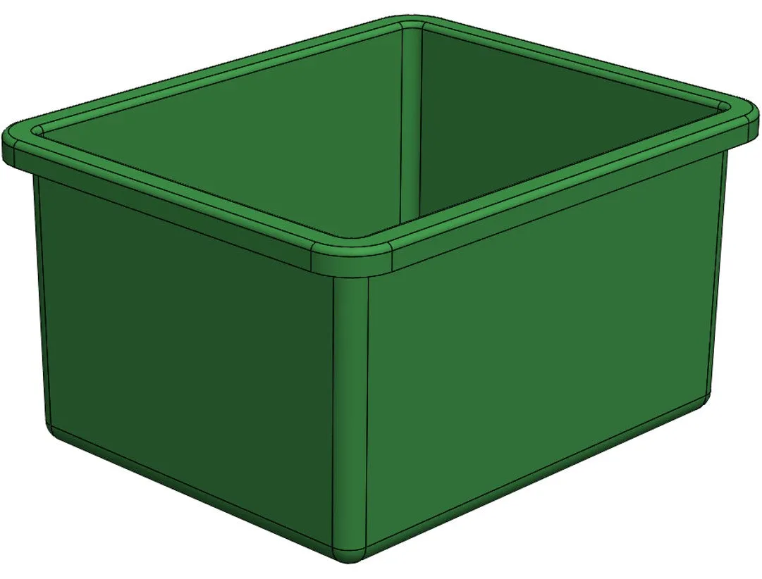 Plastic Nesting Bin With Roll Over Flange (NRO)