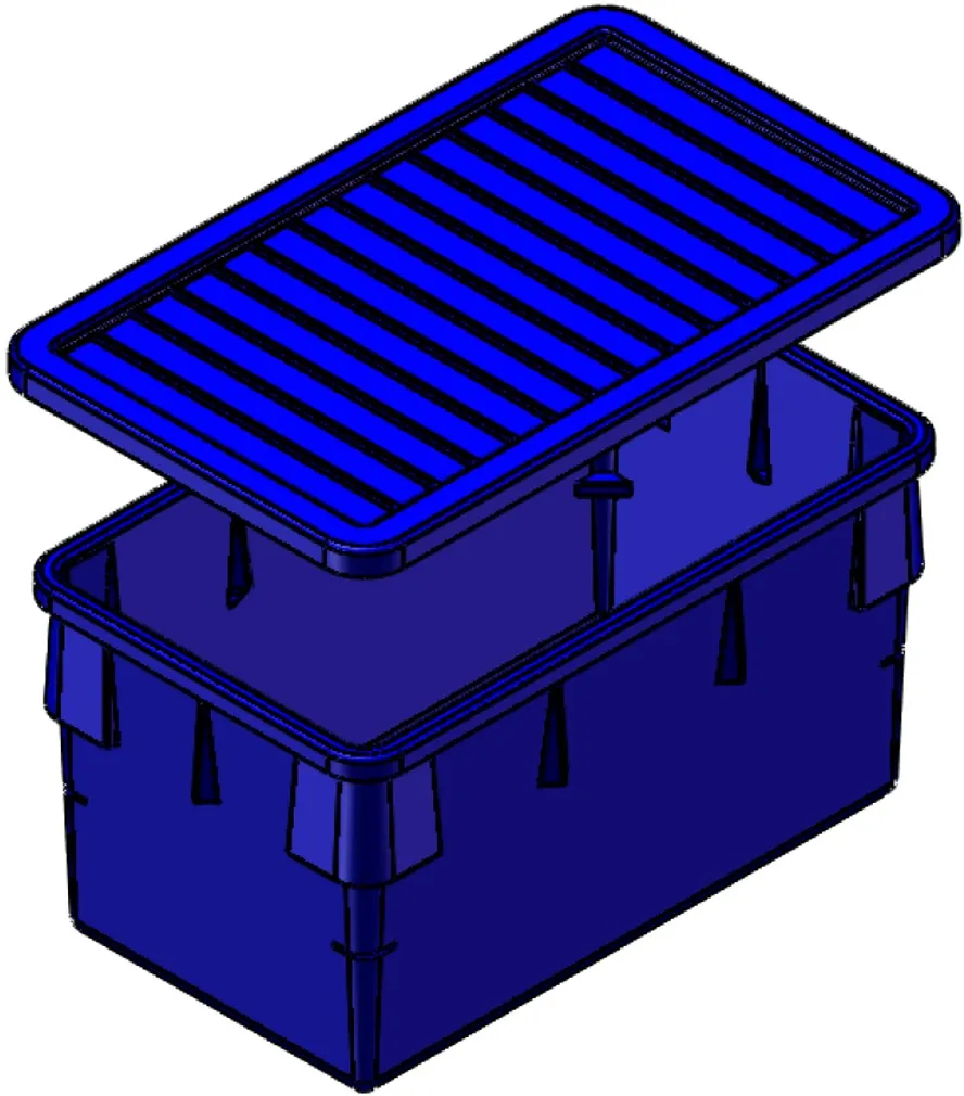 Plastic Nesting Bin With Roll Over Flange (NRO)