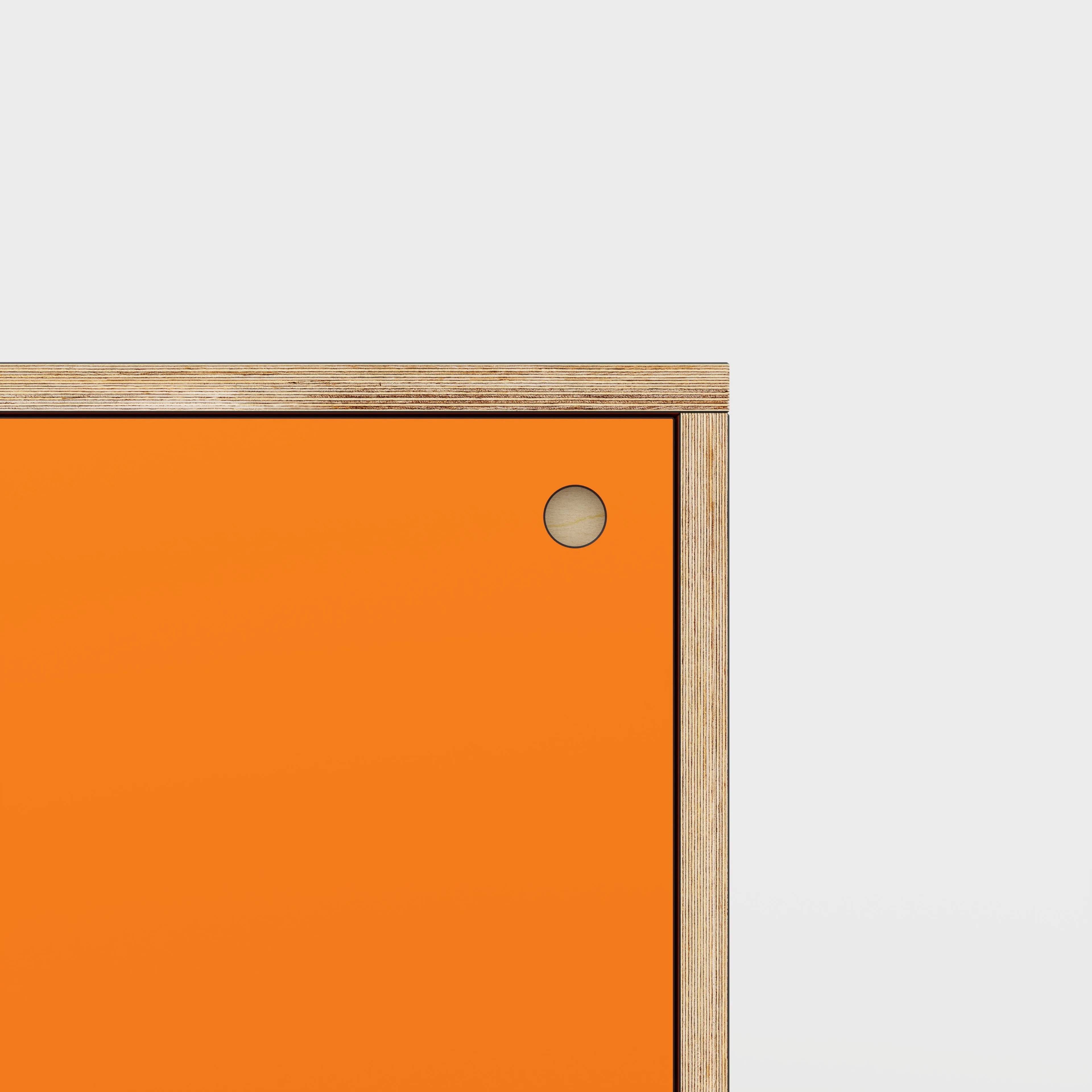 Plywood Storage with Doors - Formica Levante Orange - 600(w) x 600(d) x 750(h)