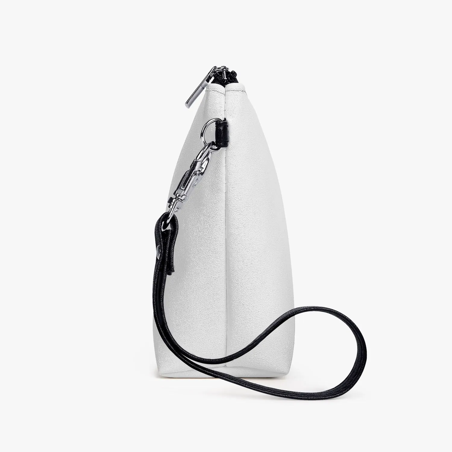 Purse Cosmetic Leather Bag TM Edition White and Black