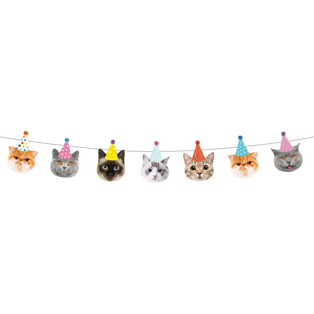 Rainbow Moments Shaped Paper Banner - Party Cats