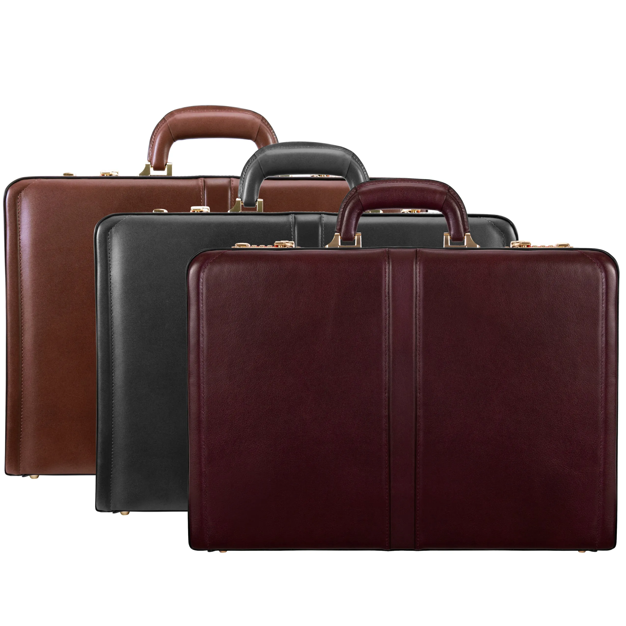 REAGAN | 4.25” Leather Attaché Briefcase