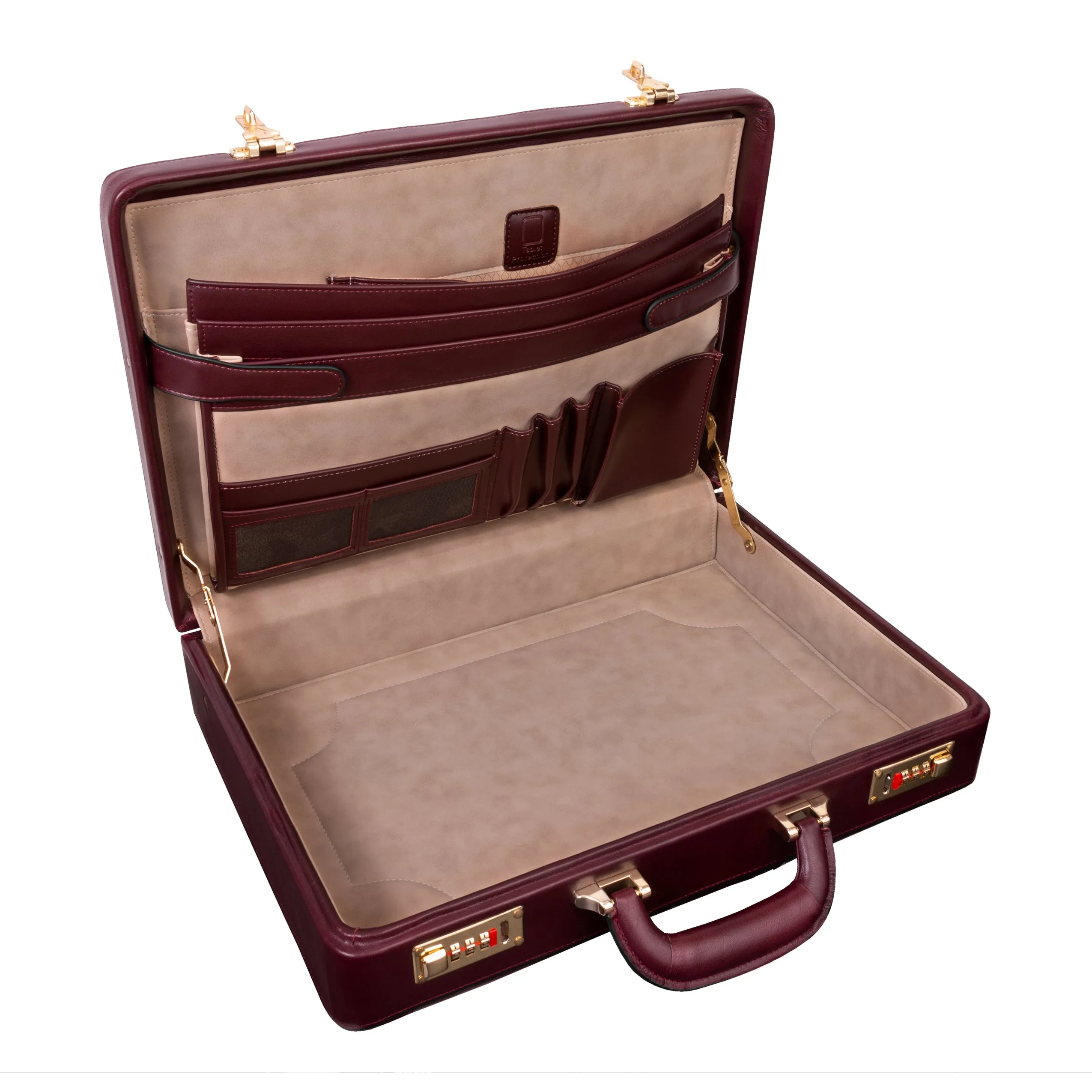 REAGAN | 4.25” Leather Attaché Briefcase