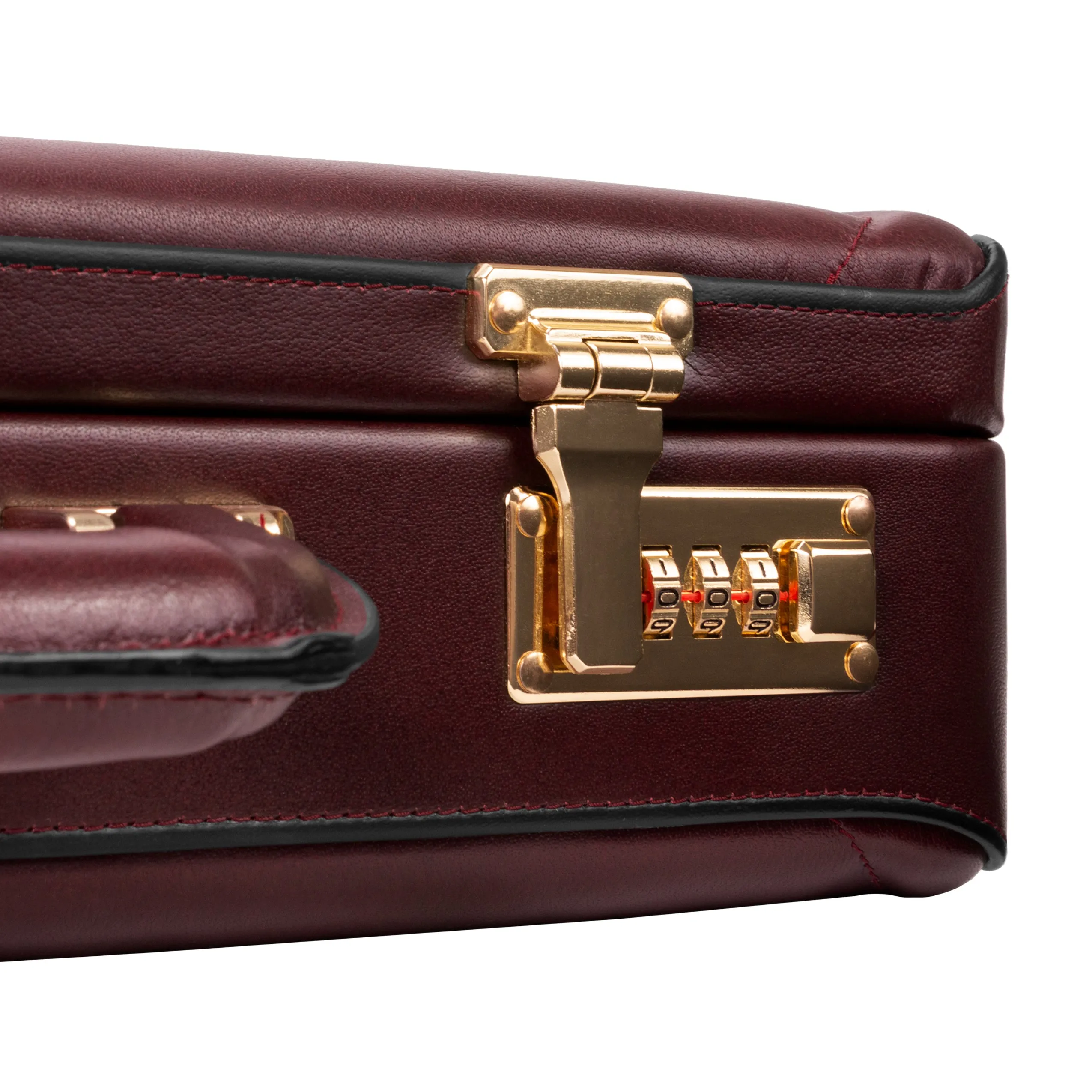 REAGAN | 4.25” Leather Attaché Briefcase