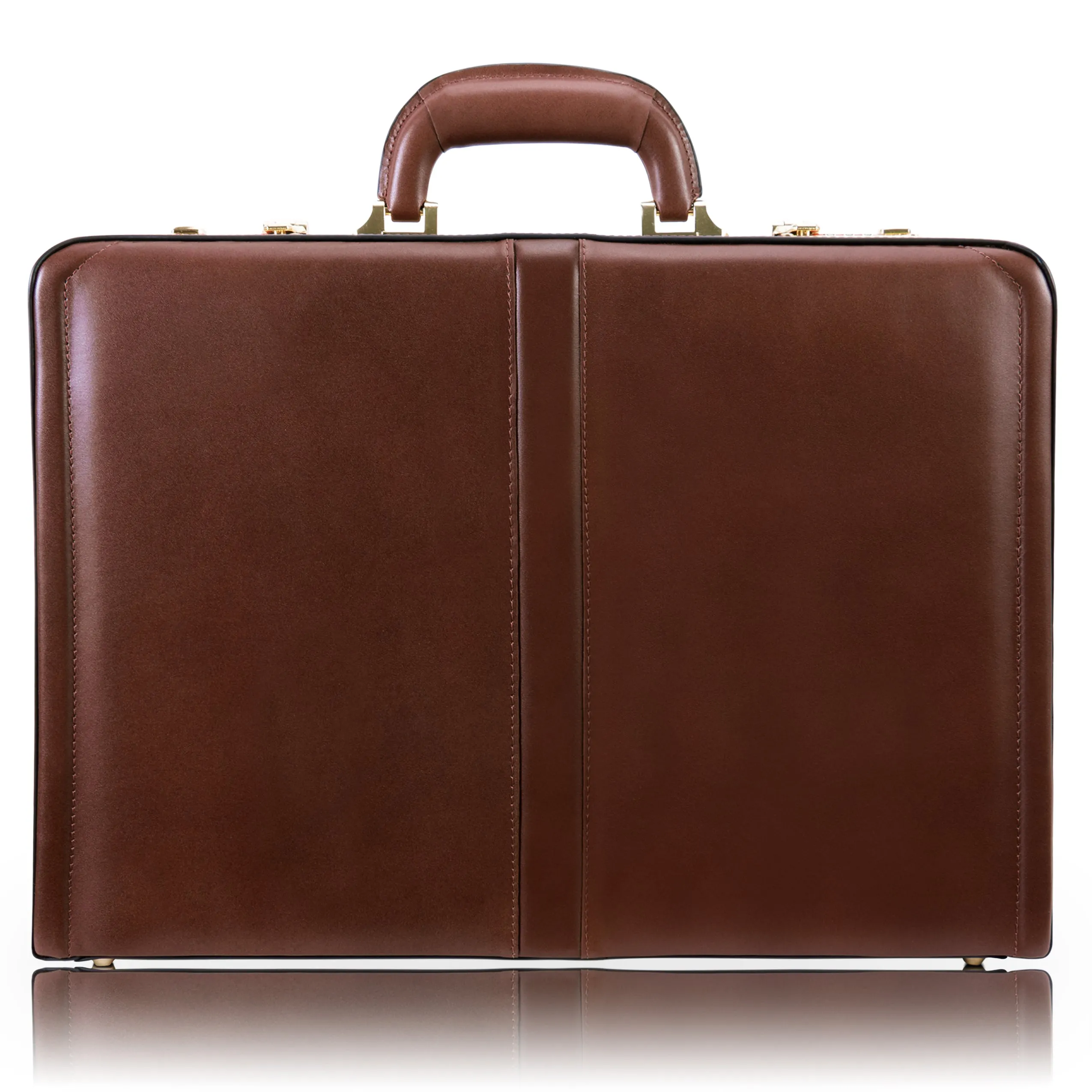 REAGAN | 4.25” Leather Attaché Briefcase