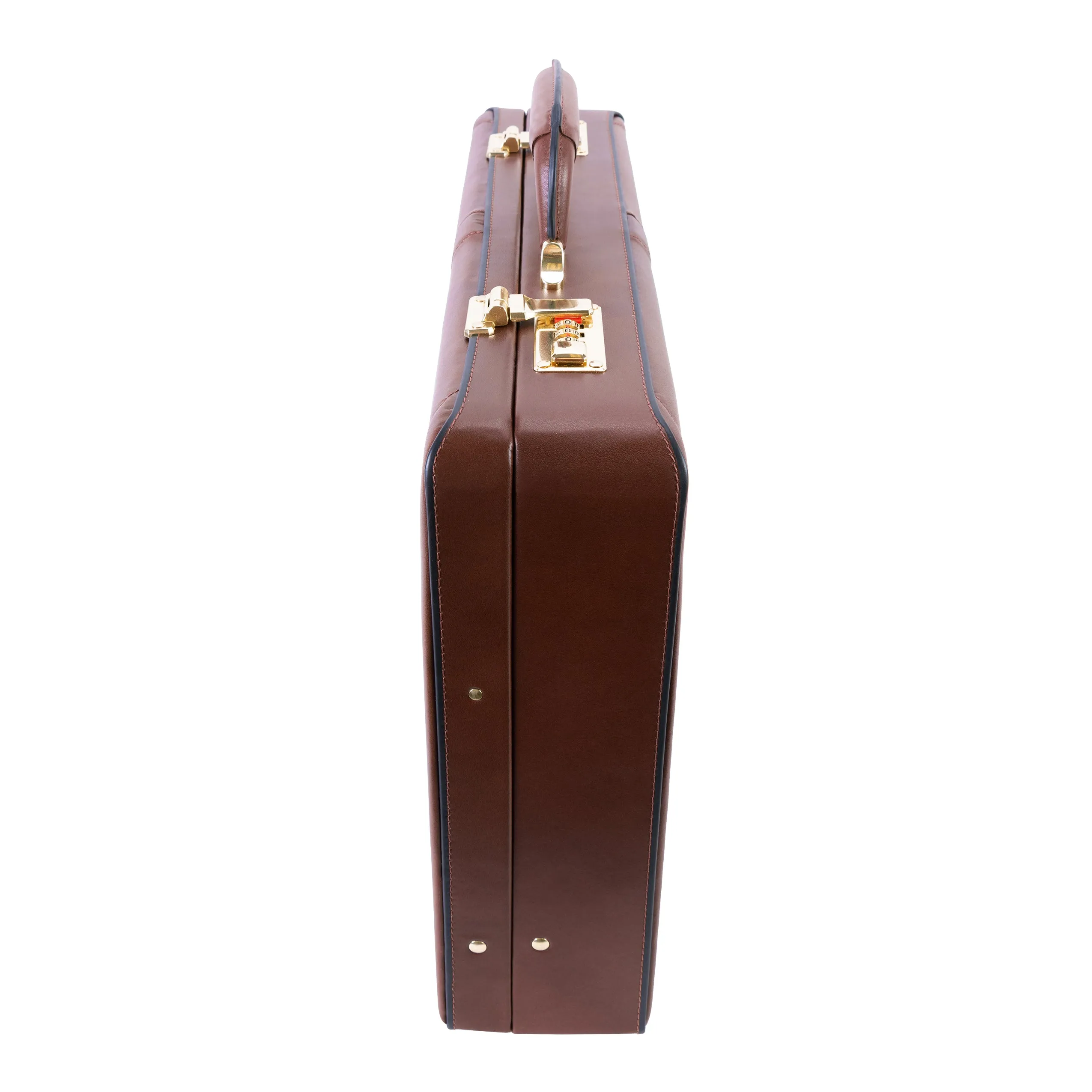 REAGAN | 4.25” Leather Attaché Briefcase