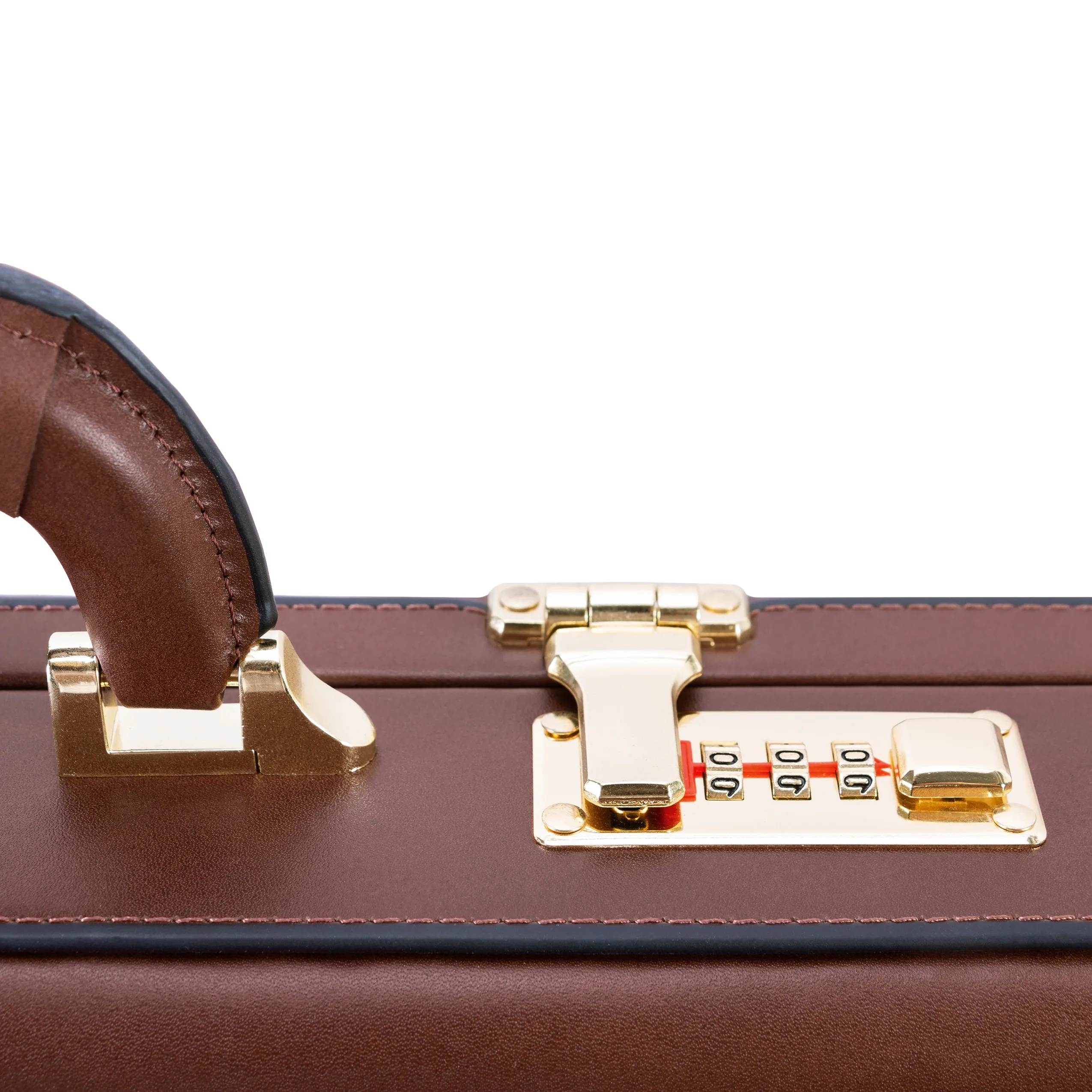 REAGAN | 4.25” Leather Attaché Briefcase