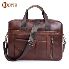 Retro Genuine Leather Laptop Briefcase