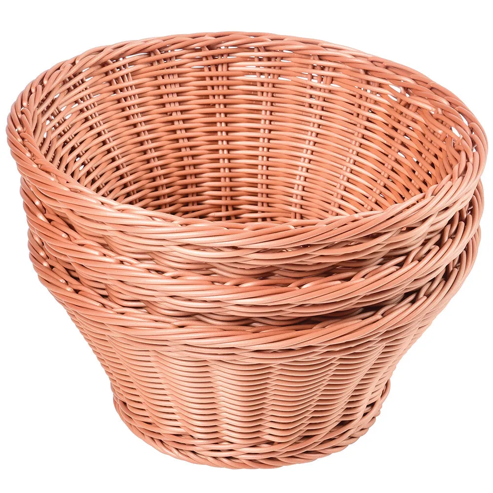 Round Plastic Woven Baskets