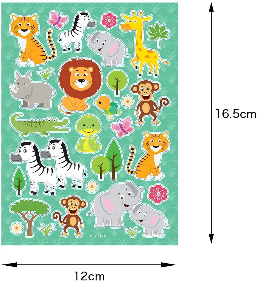 Safari Jungle Animals Party Favor Bundle for 12 Kids