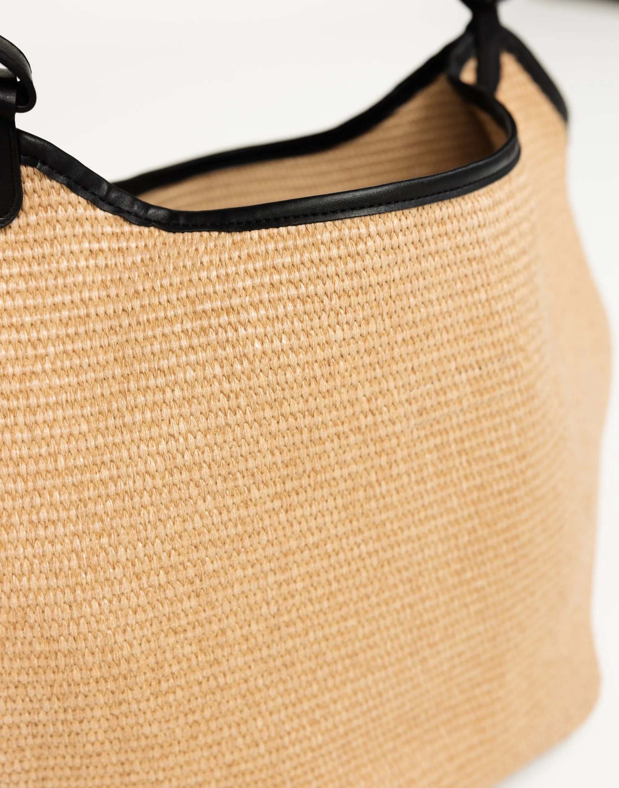 Sarah Shoulder Bag (Natural Raffia) - By Billini