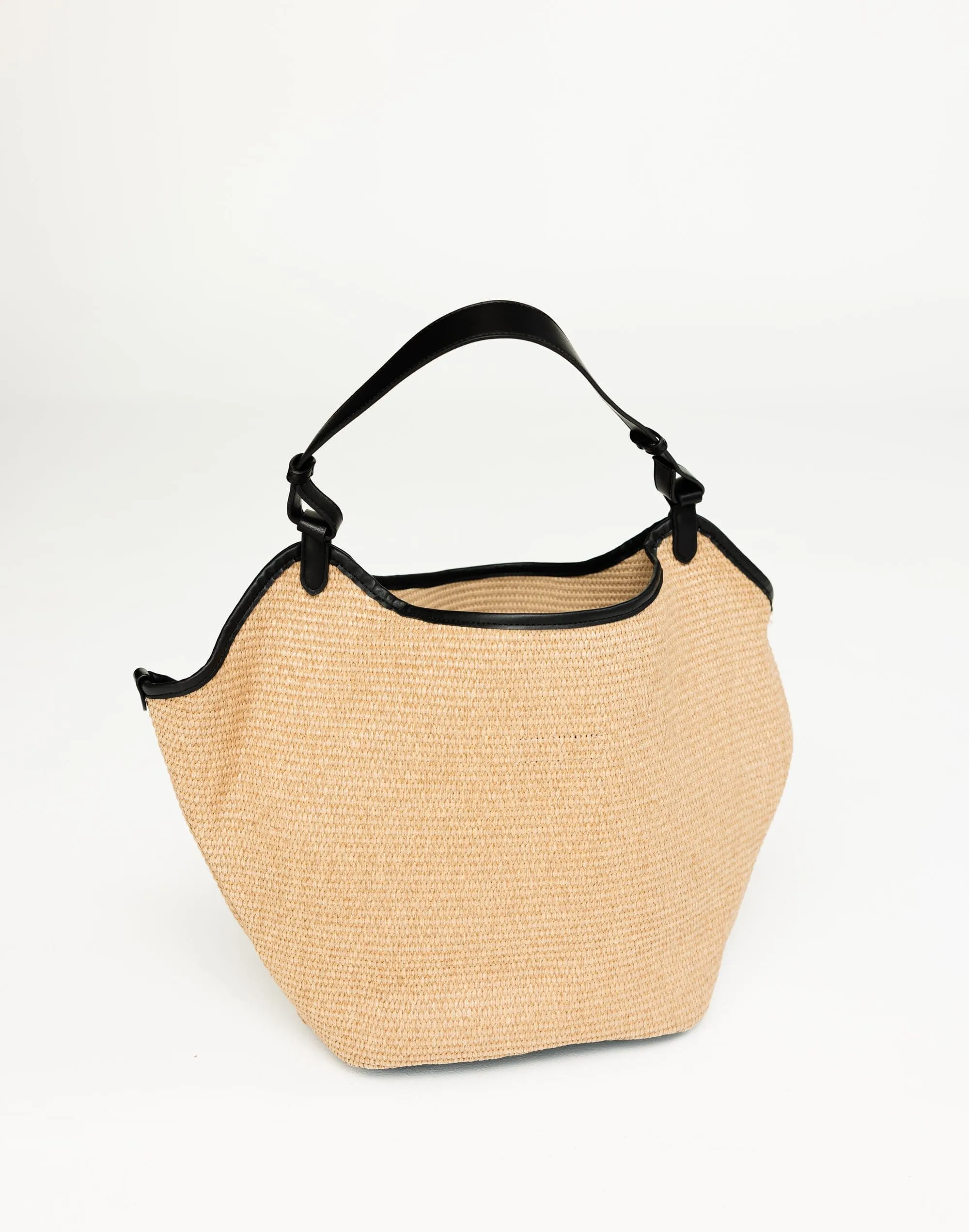 Sarah Shoulder Bag (Natural Raffia) - By Billini