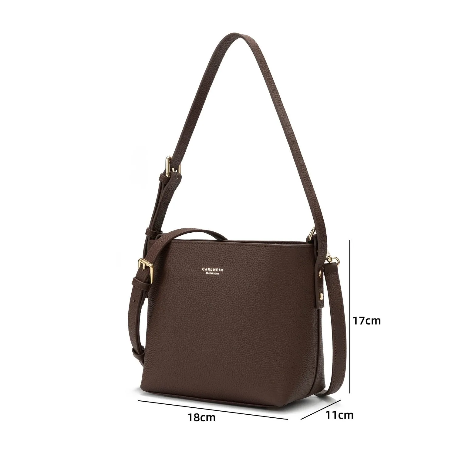 Selma Genuine Leather Handbag (Brown)