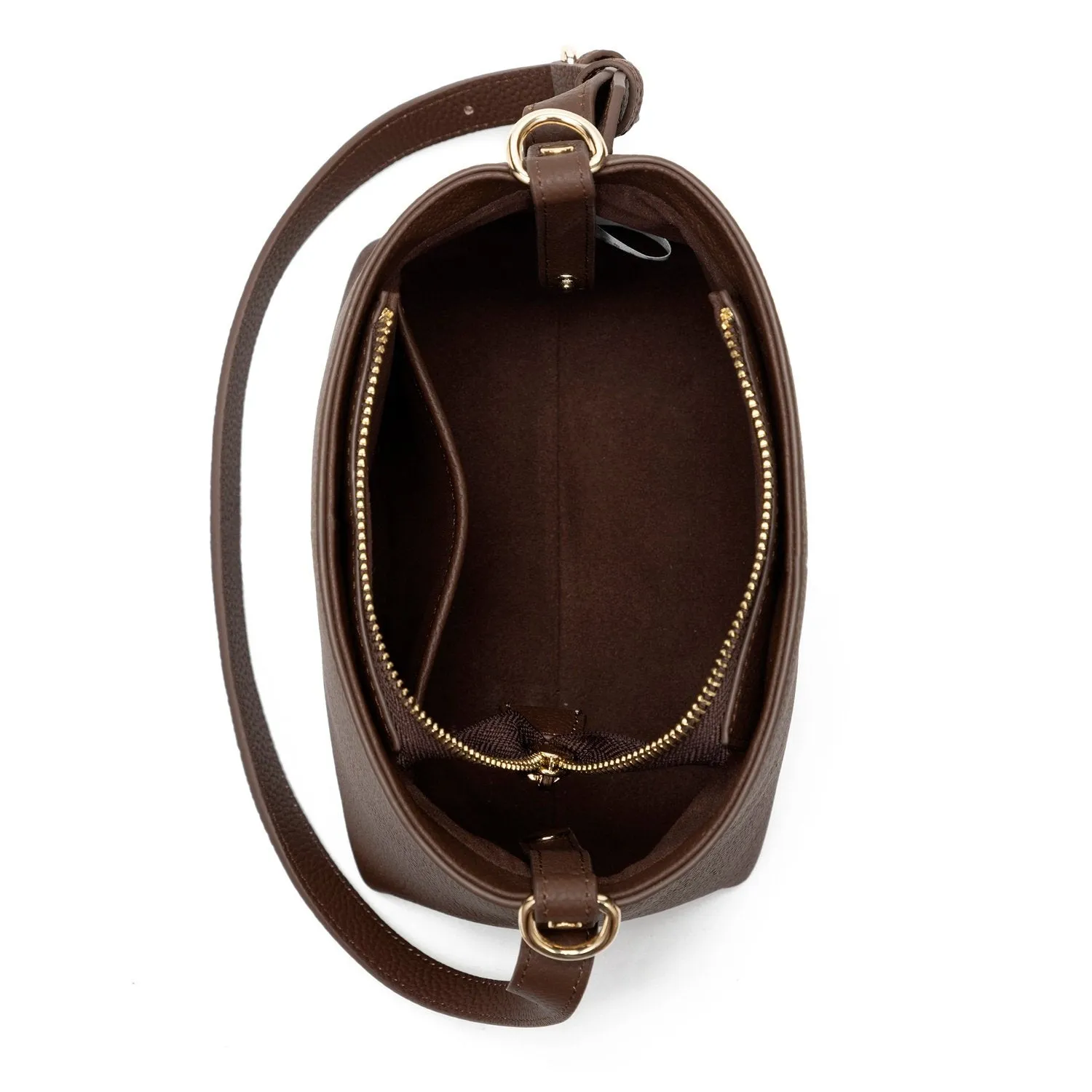 Selma Genuine Leather Handbag (Brown)