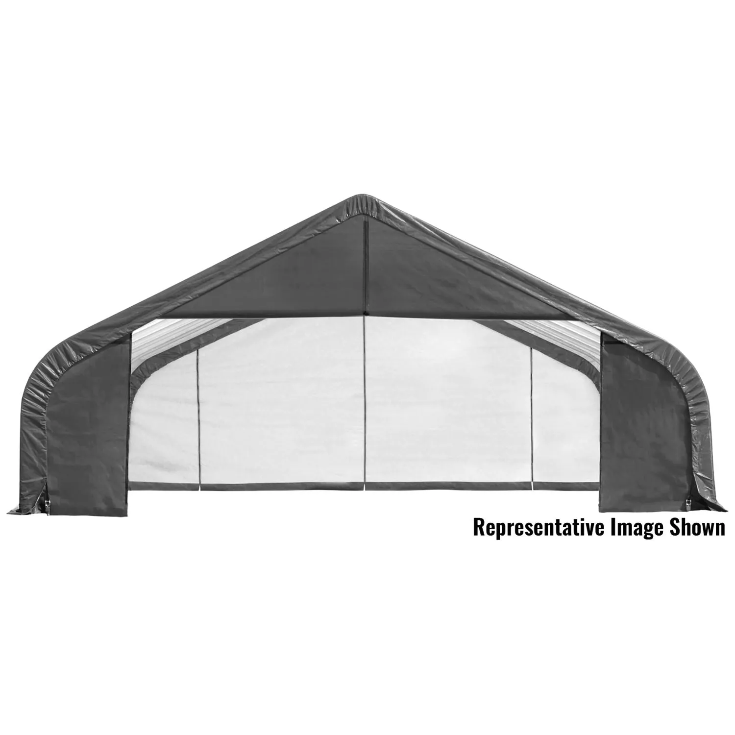 ShelterLogic | ShelterCoat 28 x 28 ft. Garage Peak Gray STD