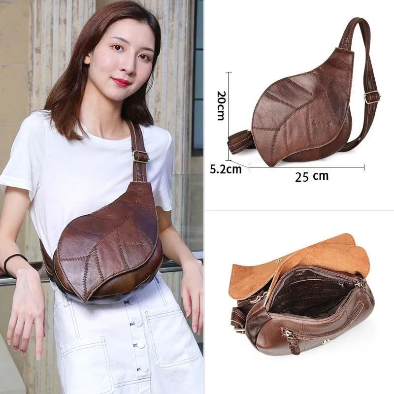 Small Genuine Leather Women's Travel Satchel