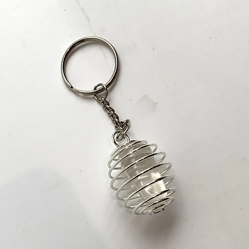 Spiral Cage Tumble Keychain