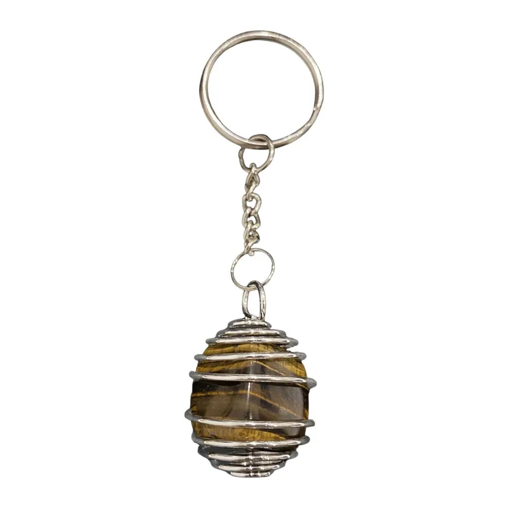 Spiral Cage Tumble Keychain