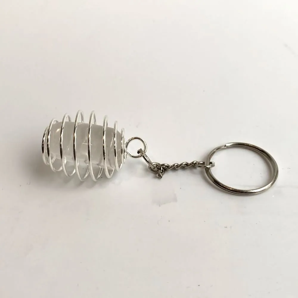 Spiral Cage Tumble Keychain