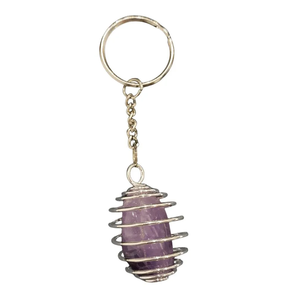 Spiral Cage Tumble Keychain