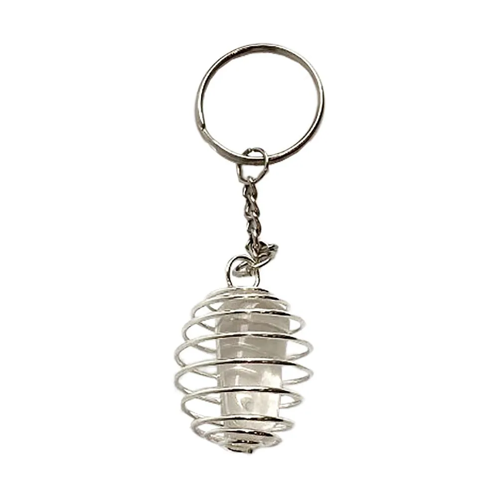 Spiral Cage Tumble Keychain