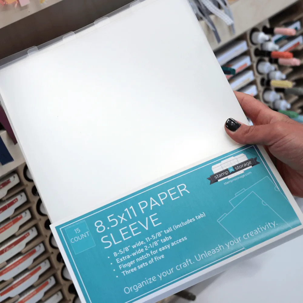 Stamp-n-Storage - 8.5 x 11 Paper Sleeve - 15pk