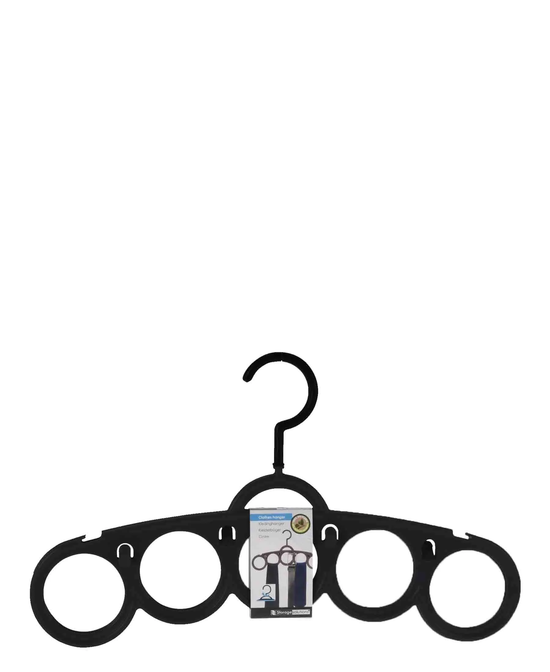 Storage Solutions Scarf Hanger 2 Piece - Black