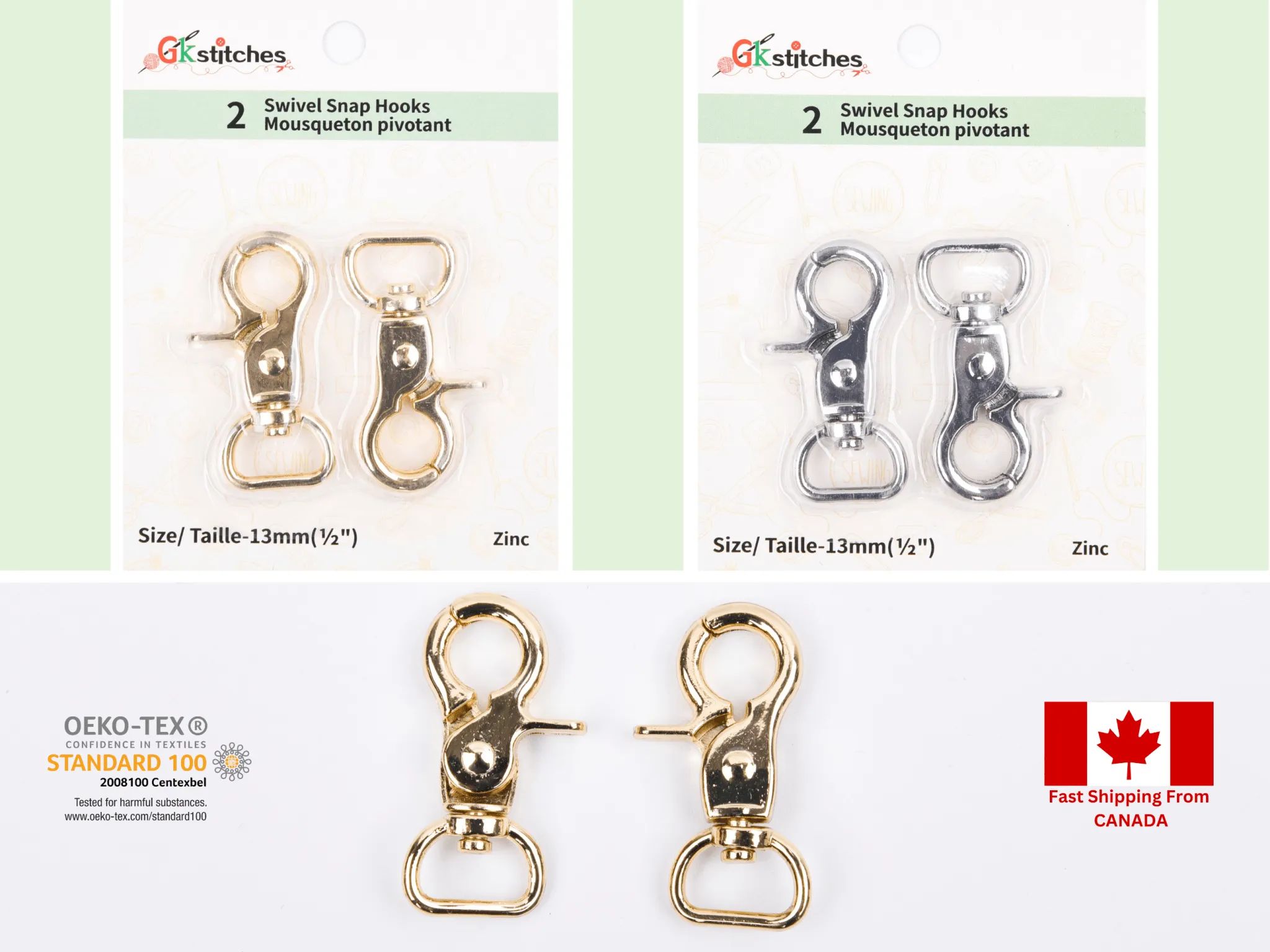 Swivel Snap Hooks-13mm