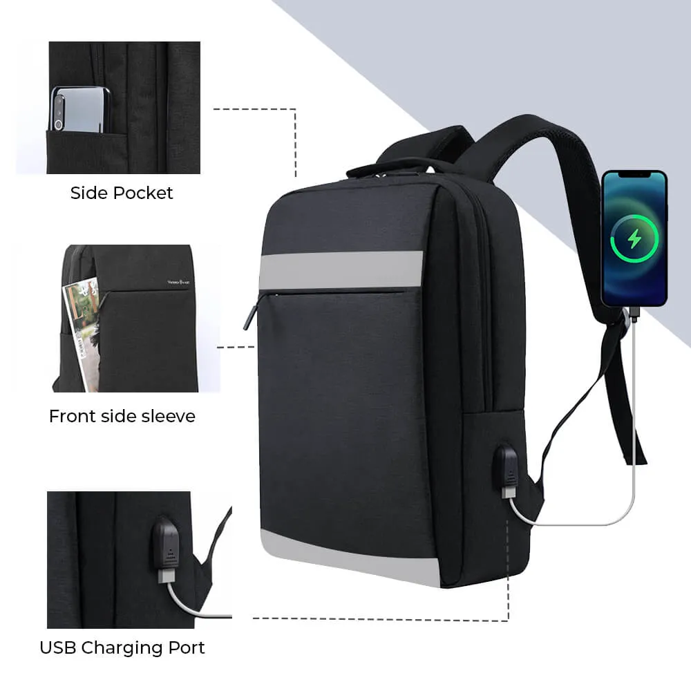 Tech Laptop Backpack with USB Charging Port