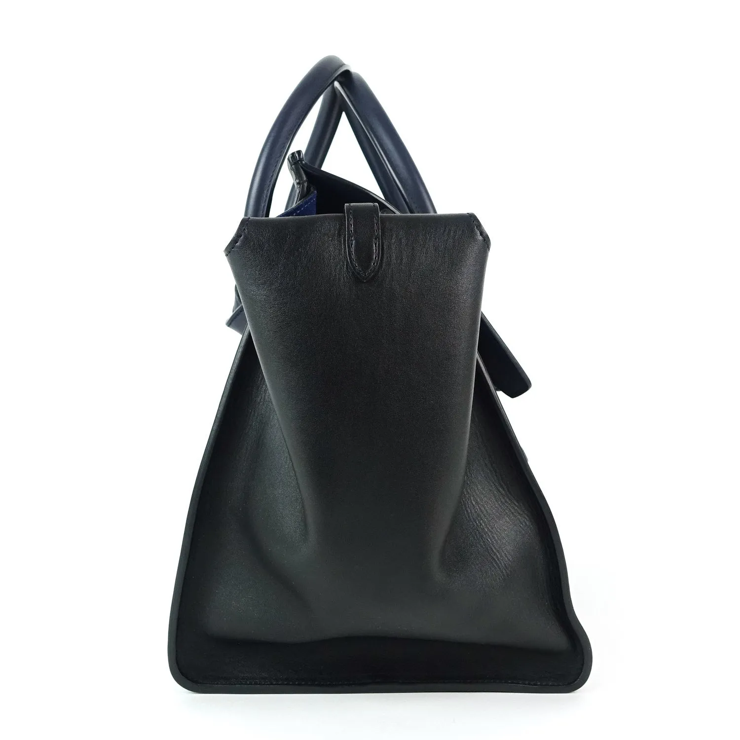 Tie Knot Two-Tone Smooth Calf Leather Bag