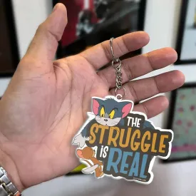 Tom And Jerry - The Struggle Is Real Acrylic Keychain