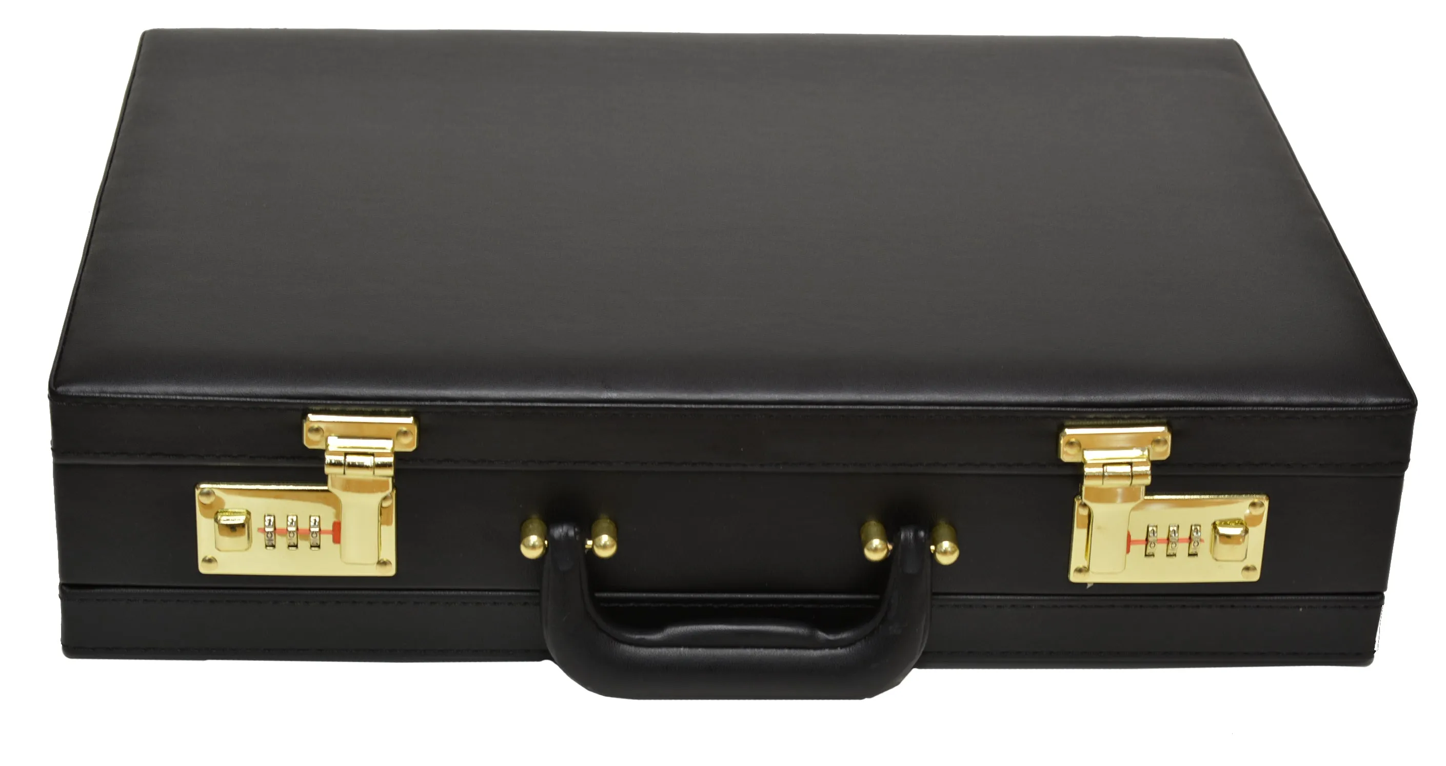 Transworld Briefcase Travel Portfolio Attache Case Lock 9102 Black