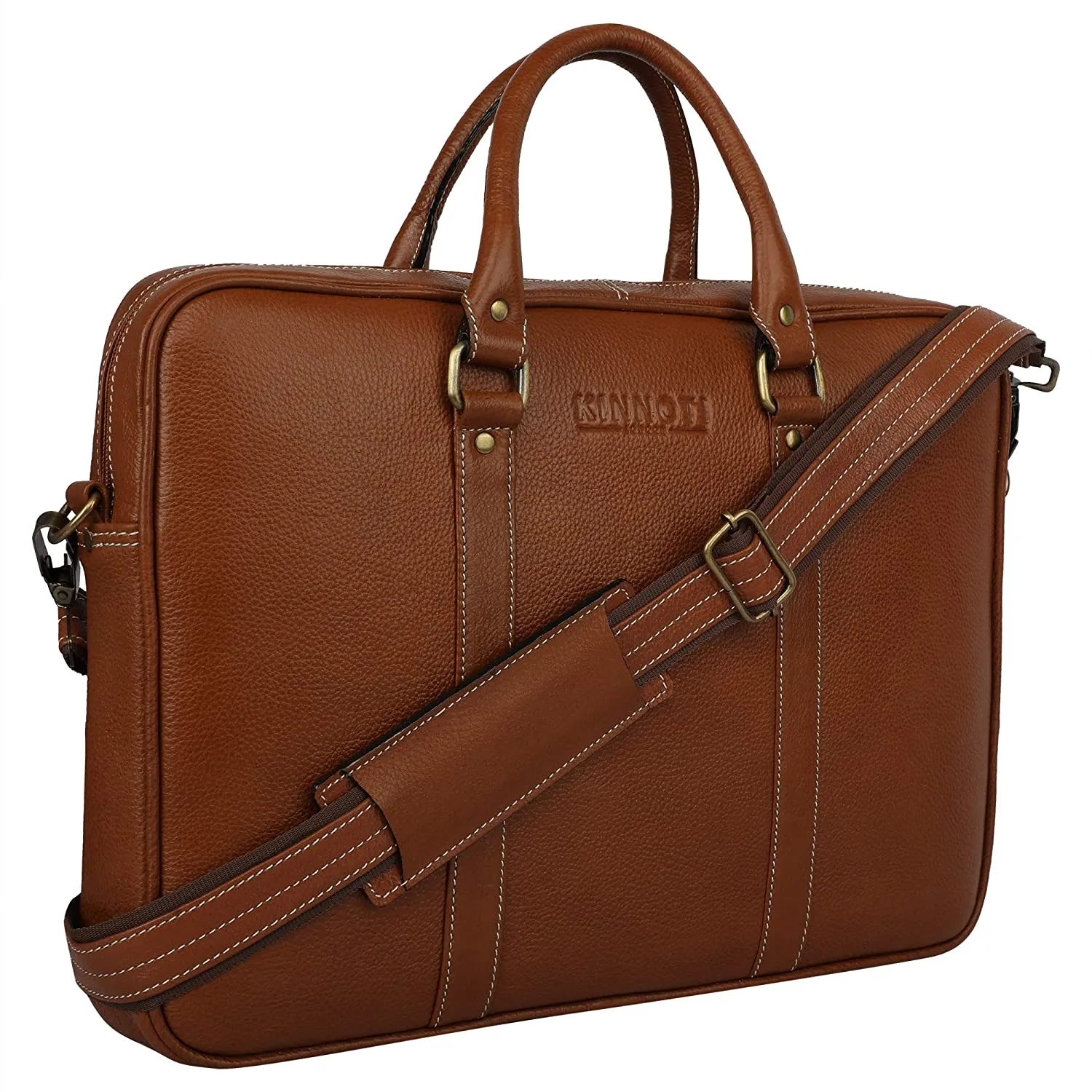 Unisex Genuine Leather Laptop Bag