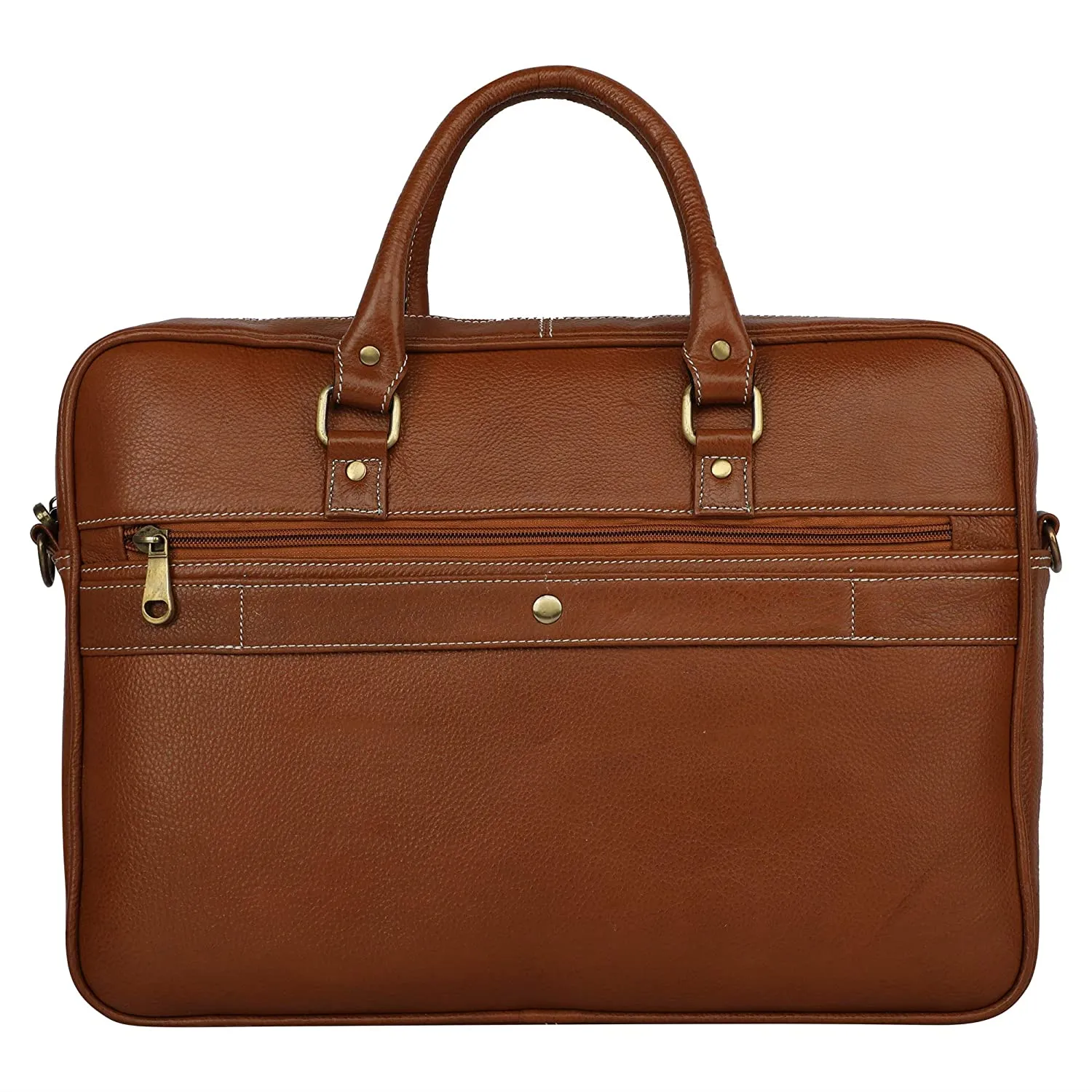 Unisex Genuine Leather Laptop Bag