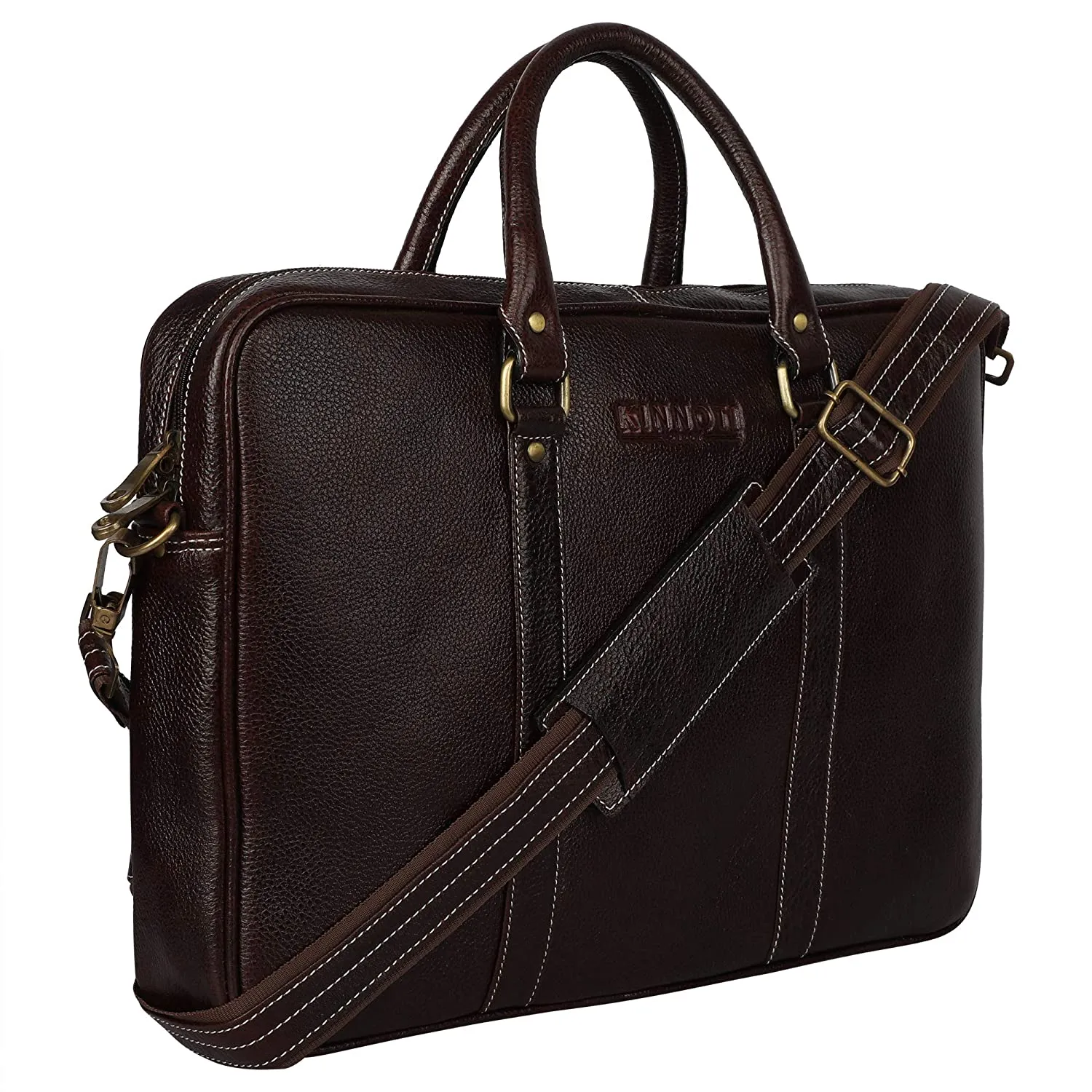 Unisex Genuine Leather Laptop Bag