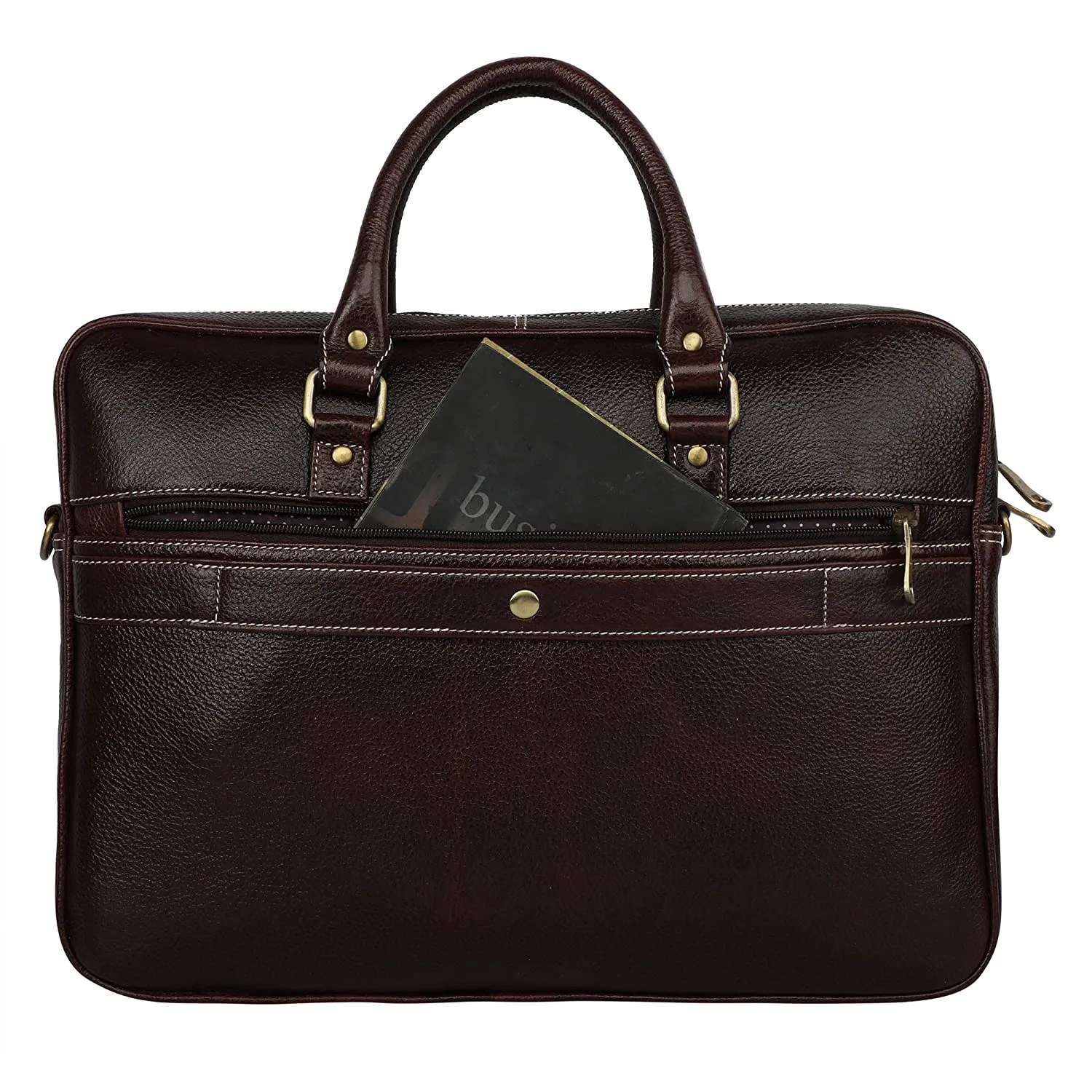 Unisex Genuine Leather Laptop Bag