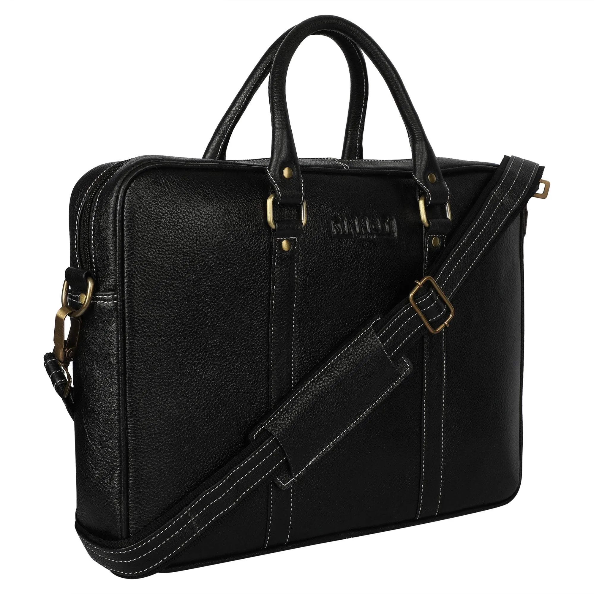 Unisex Genuine Leather Laptop Bag